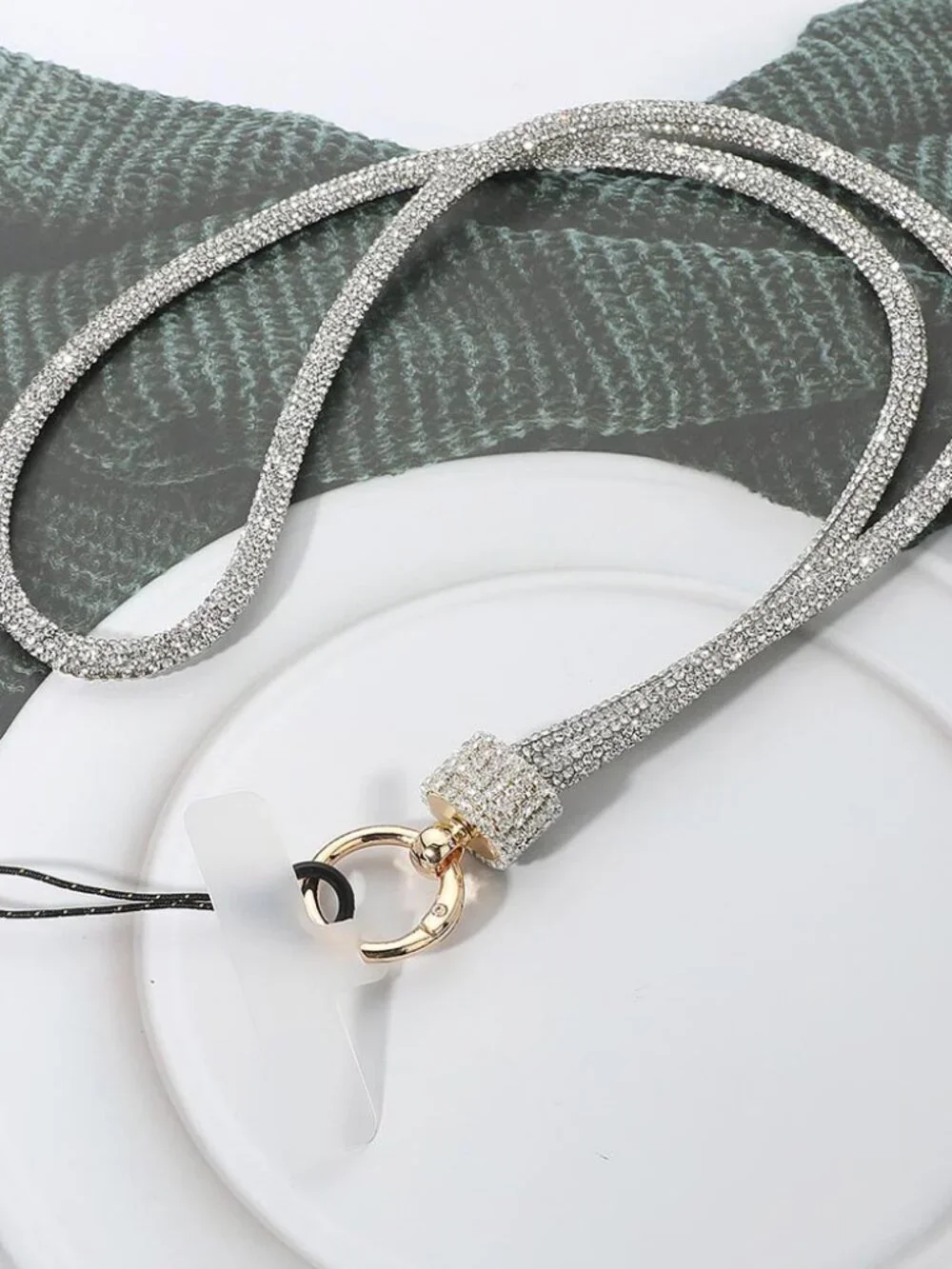 Bling Studded Phone Loop Holder Keyring Lanyard